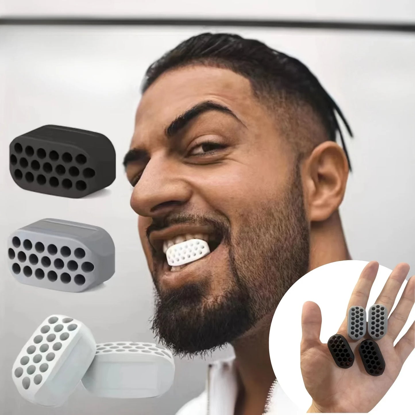 JAWLINE SCULPTOR! Silicone Face Trainer and Double Chin Remover